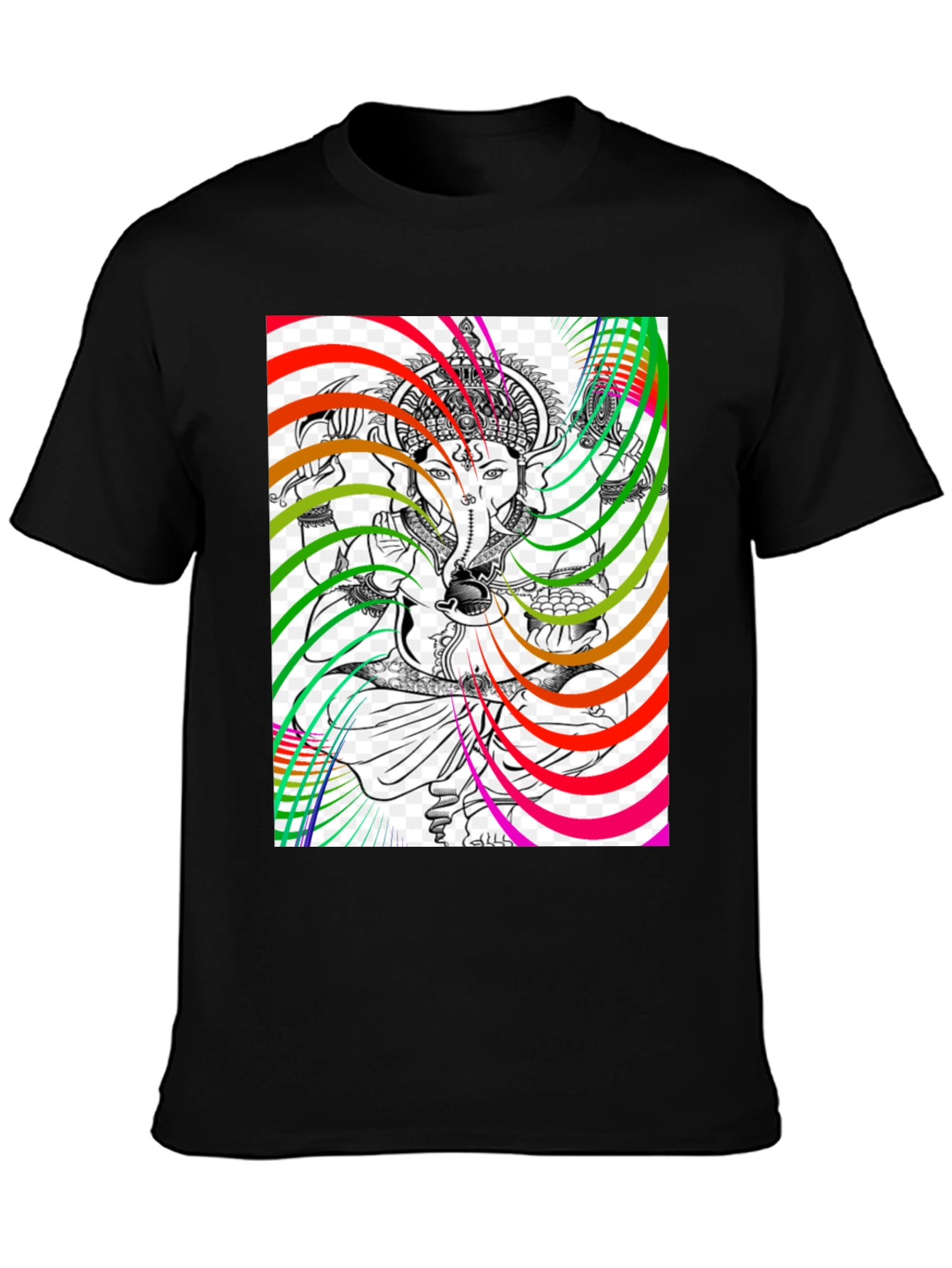 Ganesha Psychedelic Art Graphic T-Shirt