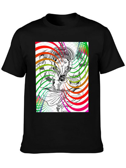 Ganesha Psychedelic Art Graphic T-Shirt
