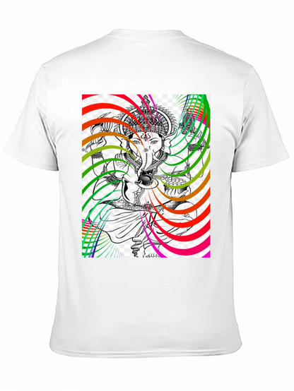Ganesha Psychedelic Art Graphic T-Shirt