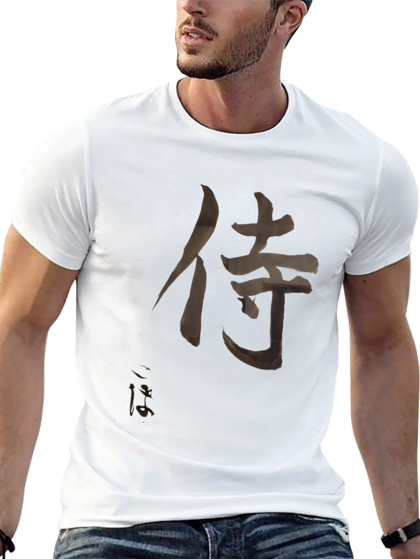 Samurai Kanji T-Shirt - Black Japanese Warrior Tee