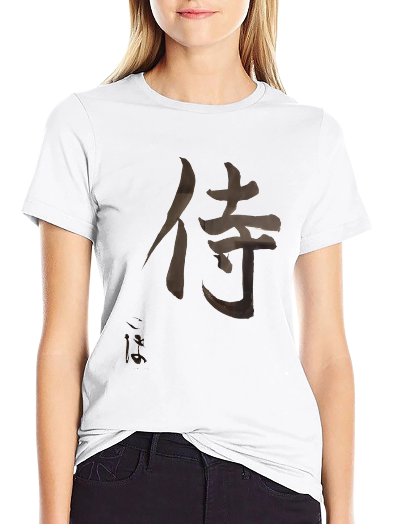 Samurai Kanji T-Shirt - Black Japanese Warrior Tee