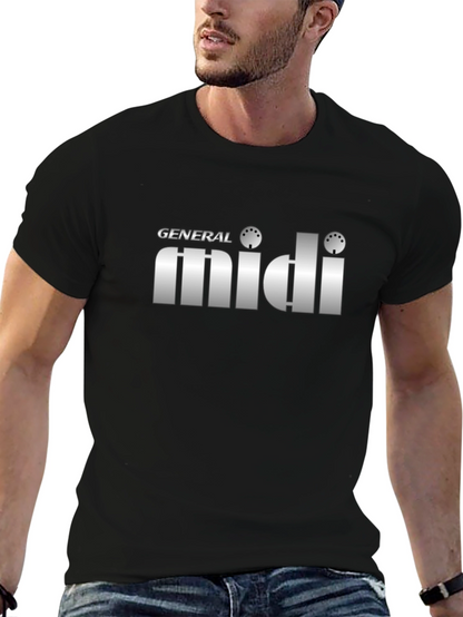 General MIDI T-Shirt - Classic Synth Music Tee
