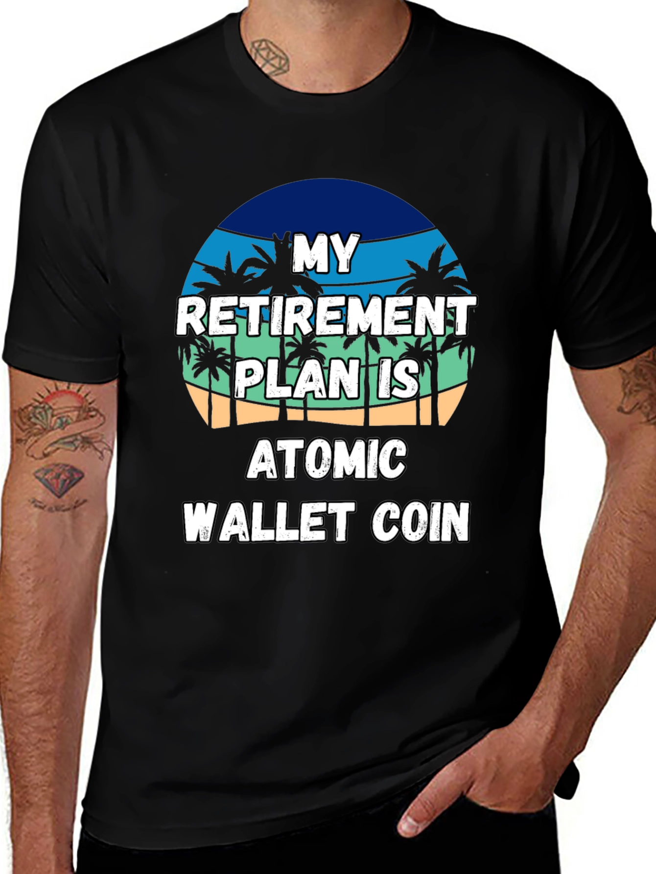 Retirement Plan Atomic Wallet Coin T-Shirt