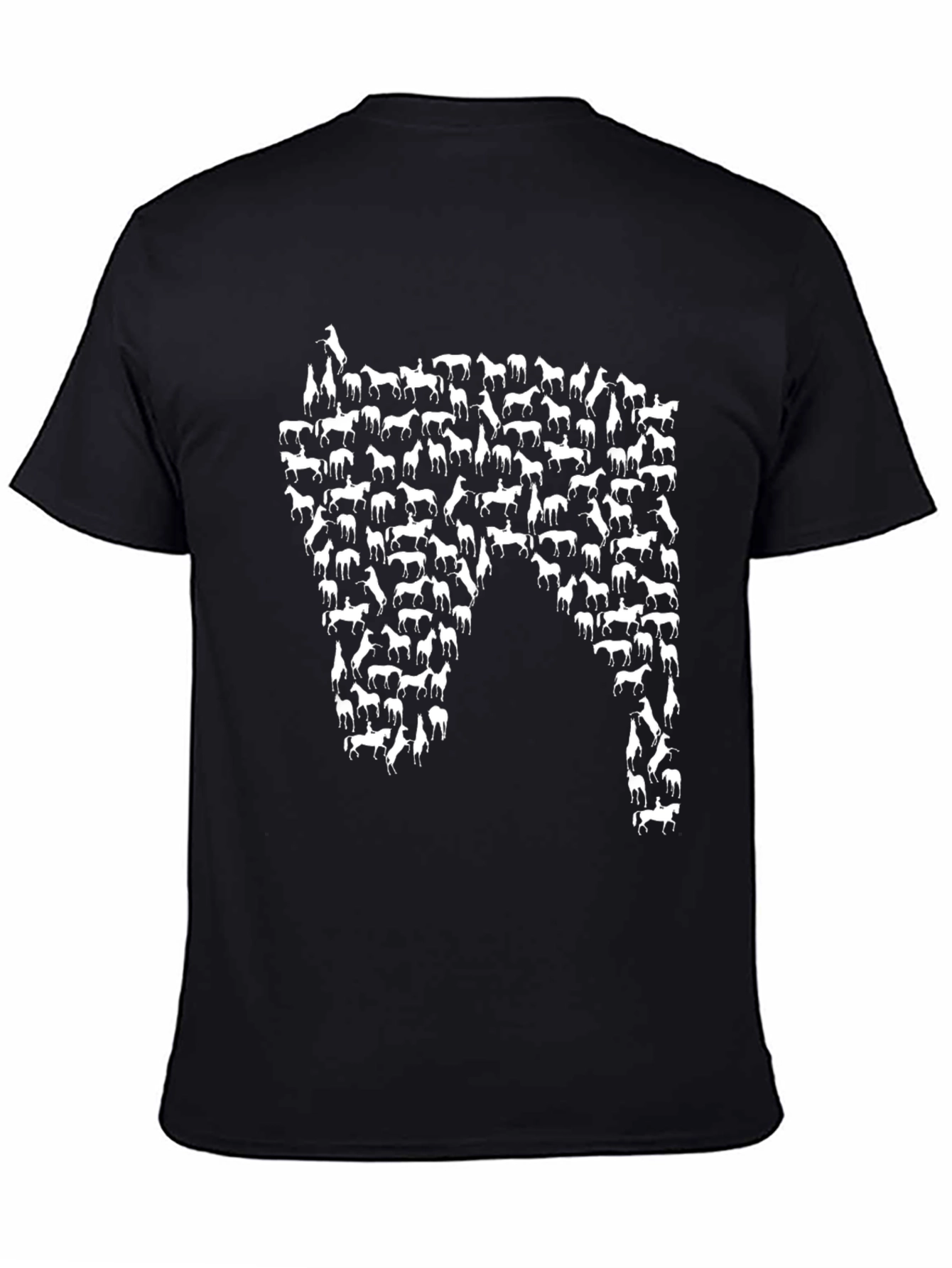Horse Silhouette T-Shirt - Unique Equestrian Design