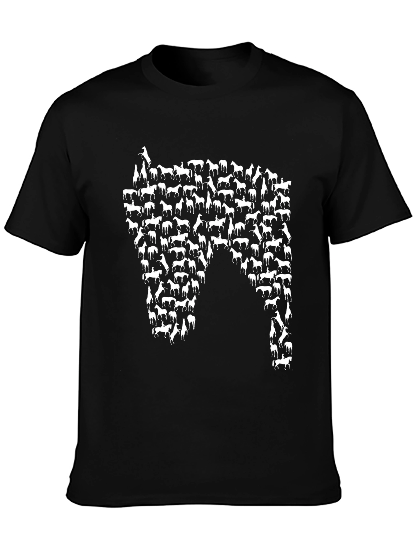 Horse Silhouette T-Shirt - Unique Equestrian Design