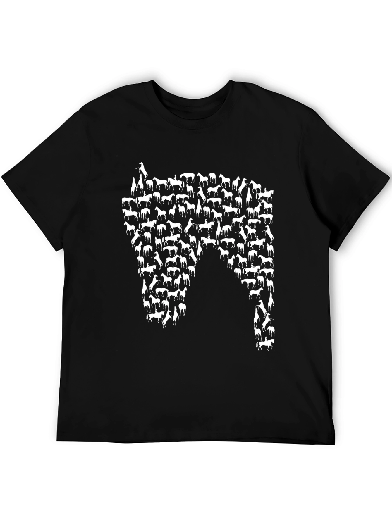 Horse Silhouette T-Shirt - Unique Equestrian Design