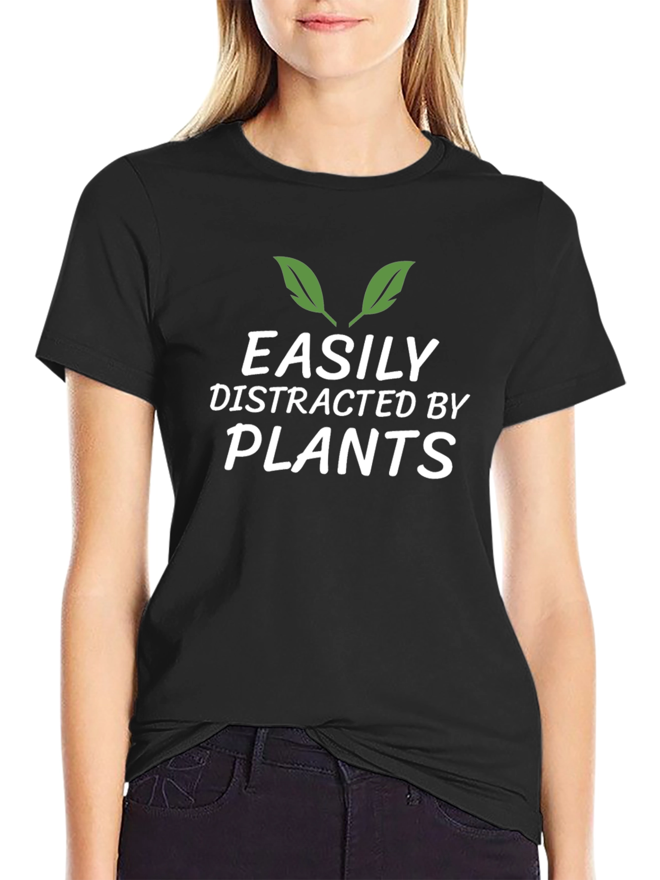 Easily Distracted By Plants Funny T-Shirt