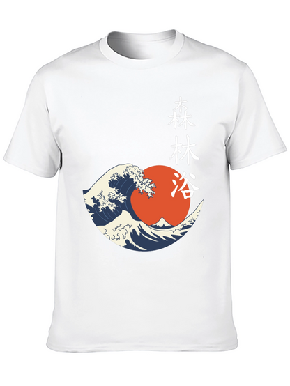 Japanese Wave Graphic T-Shirt