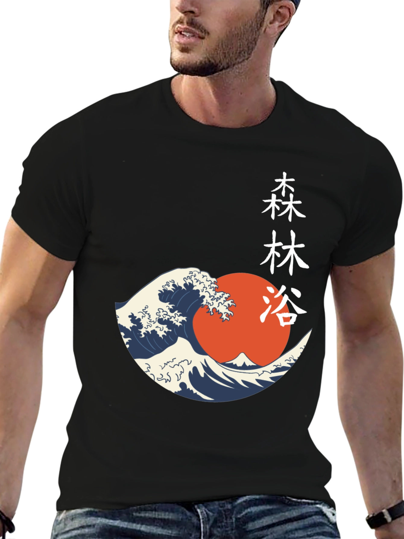 Japanese Wave Graphic T-Shirt