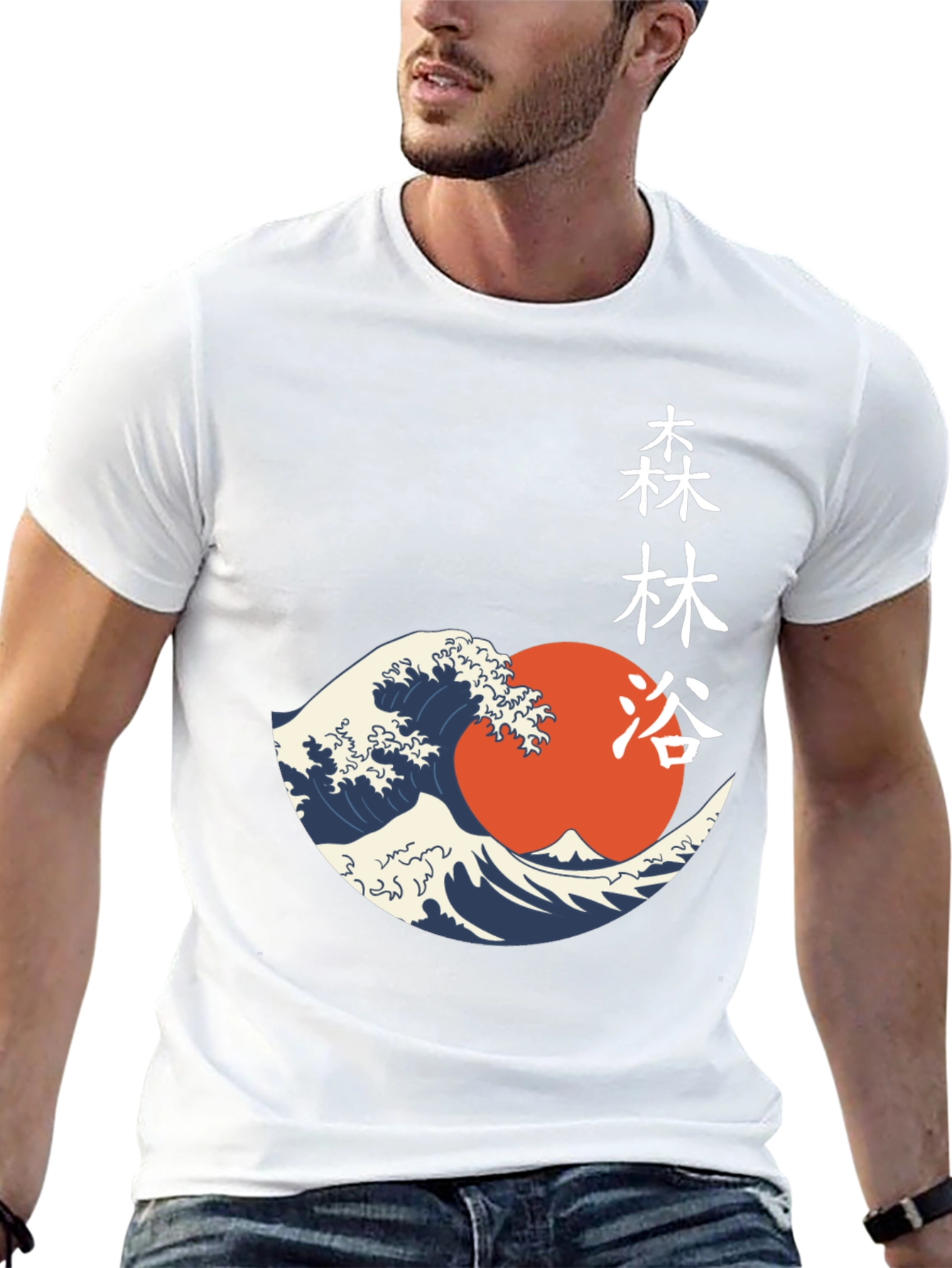 Japanese Wave Graphic T-Shirt