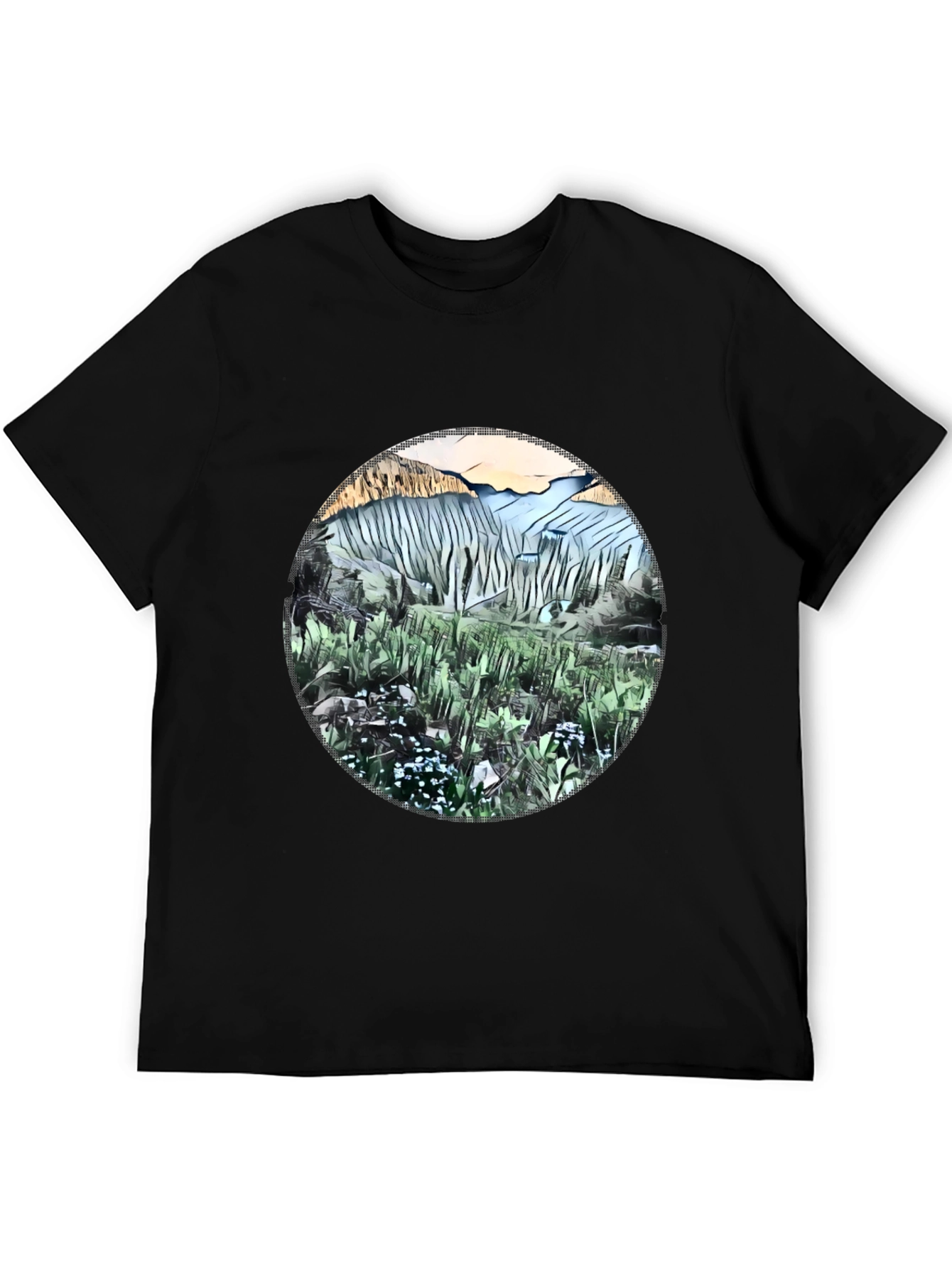 Nature Scene Graphic T-Shirt