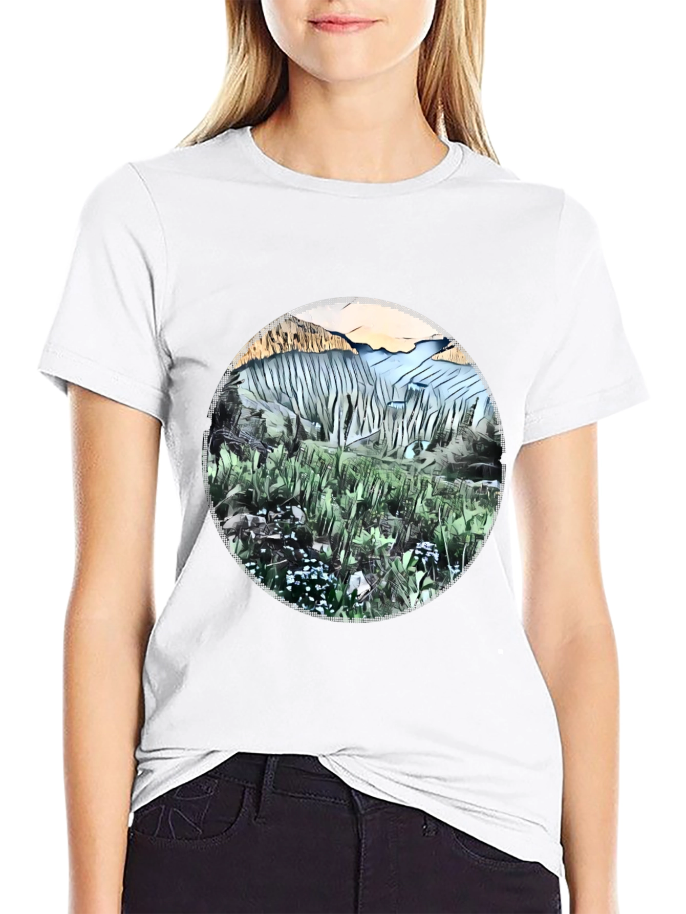 Nature Scene Graphic T-Shirt