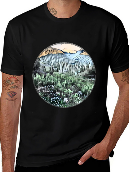 Nature Scene Graphic T-Shirt
