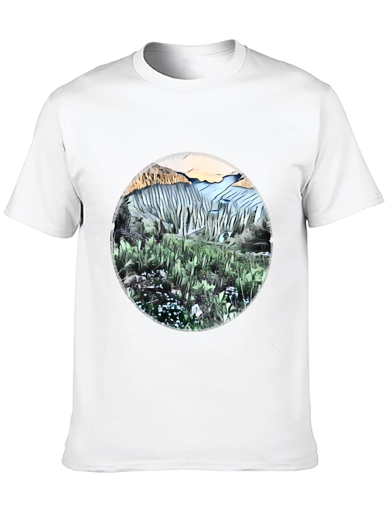 Nature Scene Graphic T-Shirt