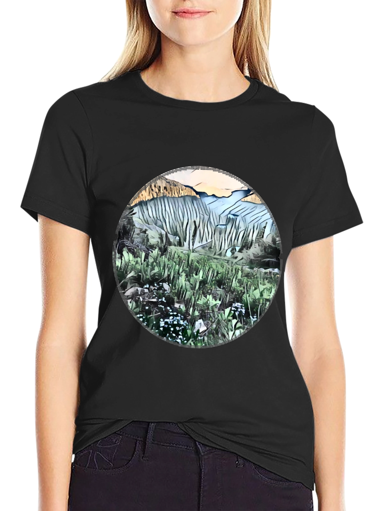 Nature Scene Graphic T-Shirt
