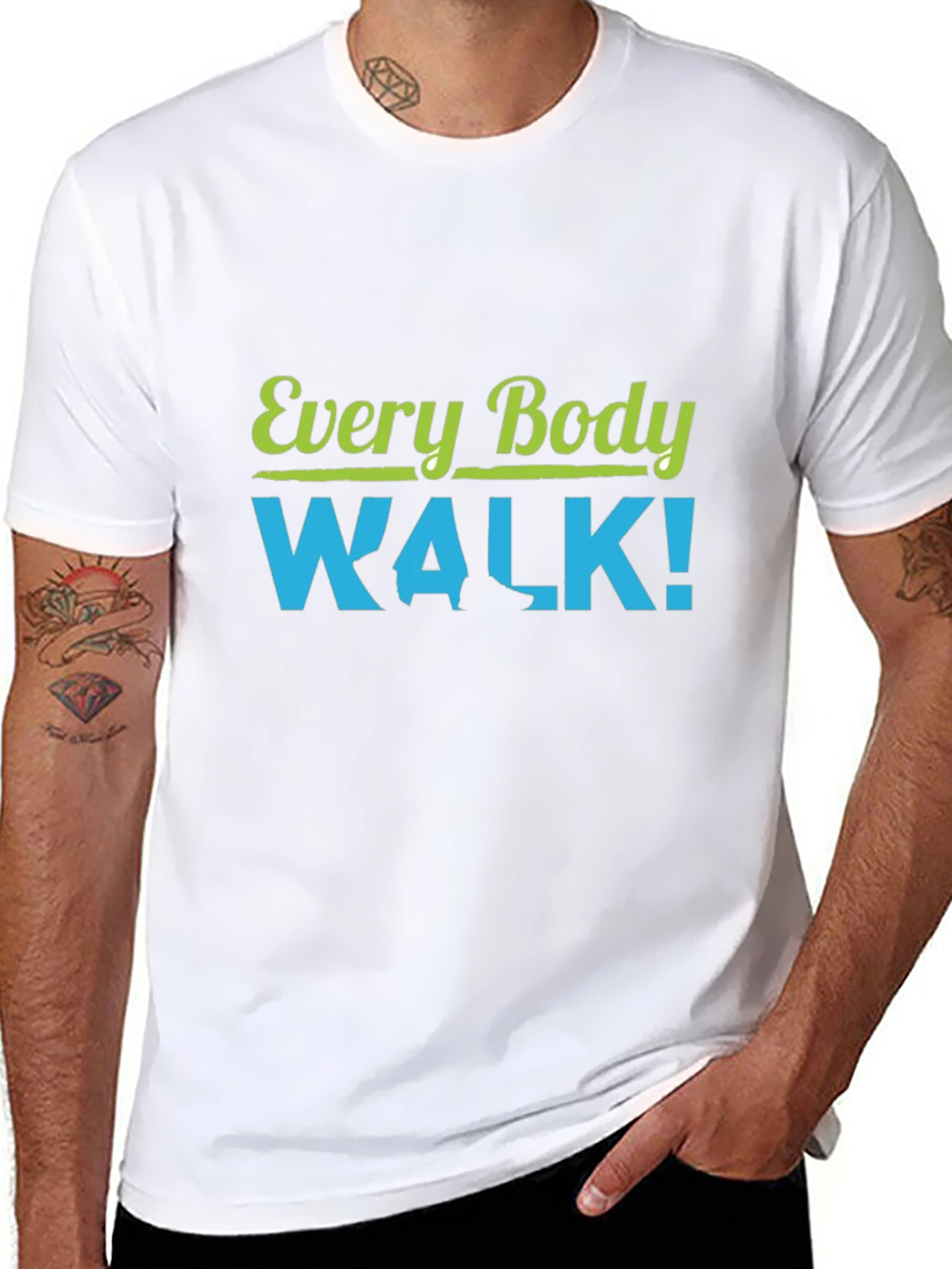 Every Body Walk! Black T-Shirt