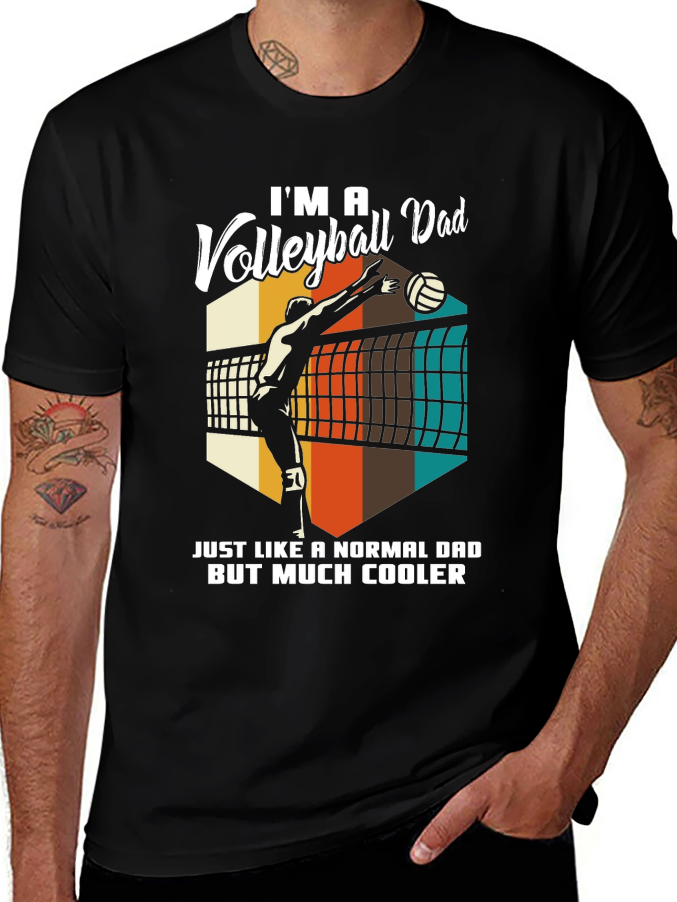 Volleyball Dad T-Shirt - Cool Dad Edition