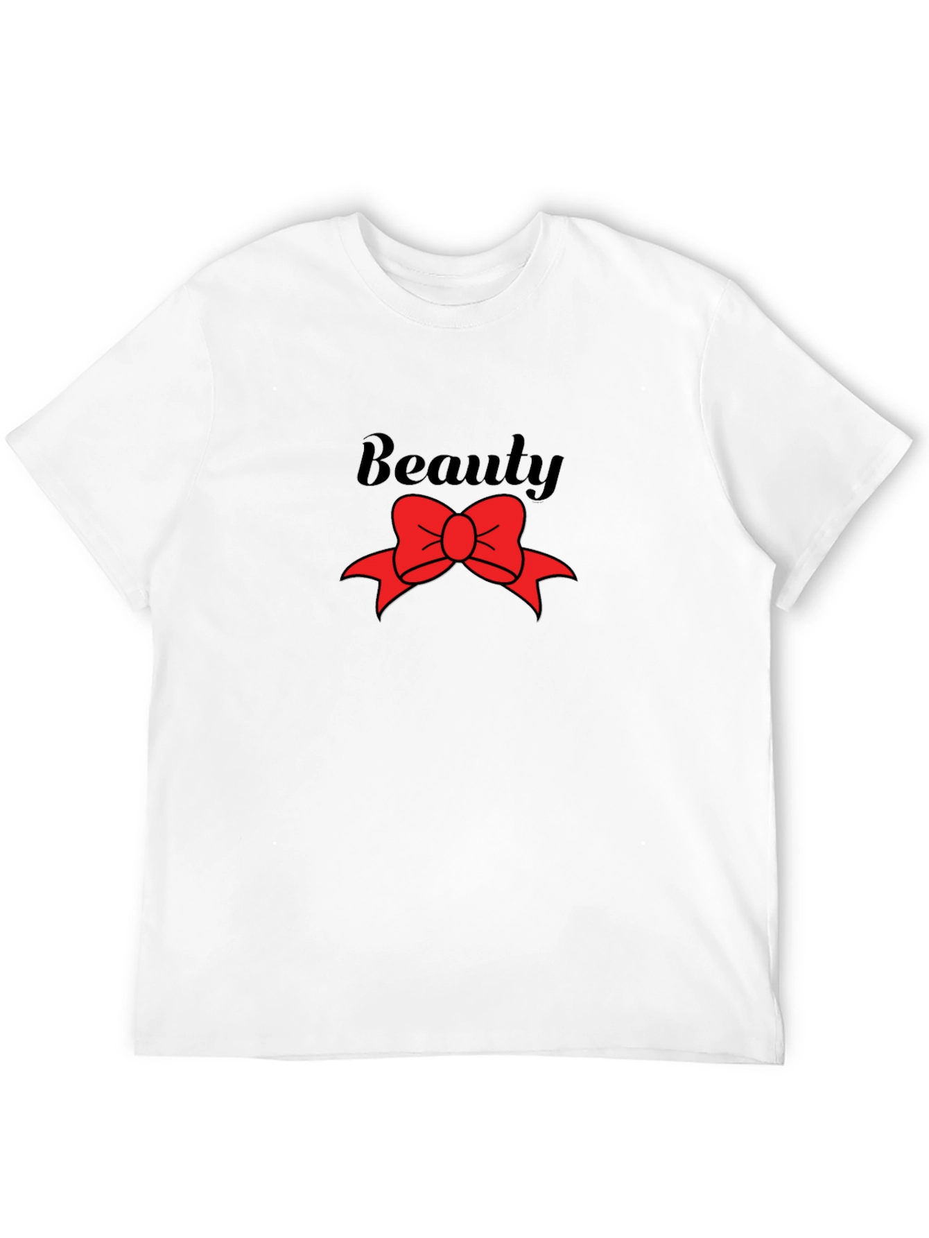 Beauty Red Bow Graphic T-Shirt