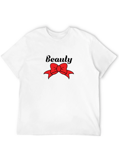 Beauty Red Bow Graphic T-Shirt