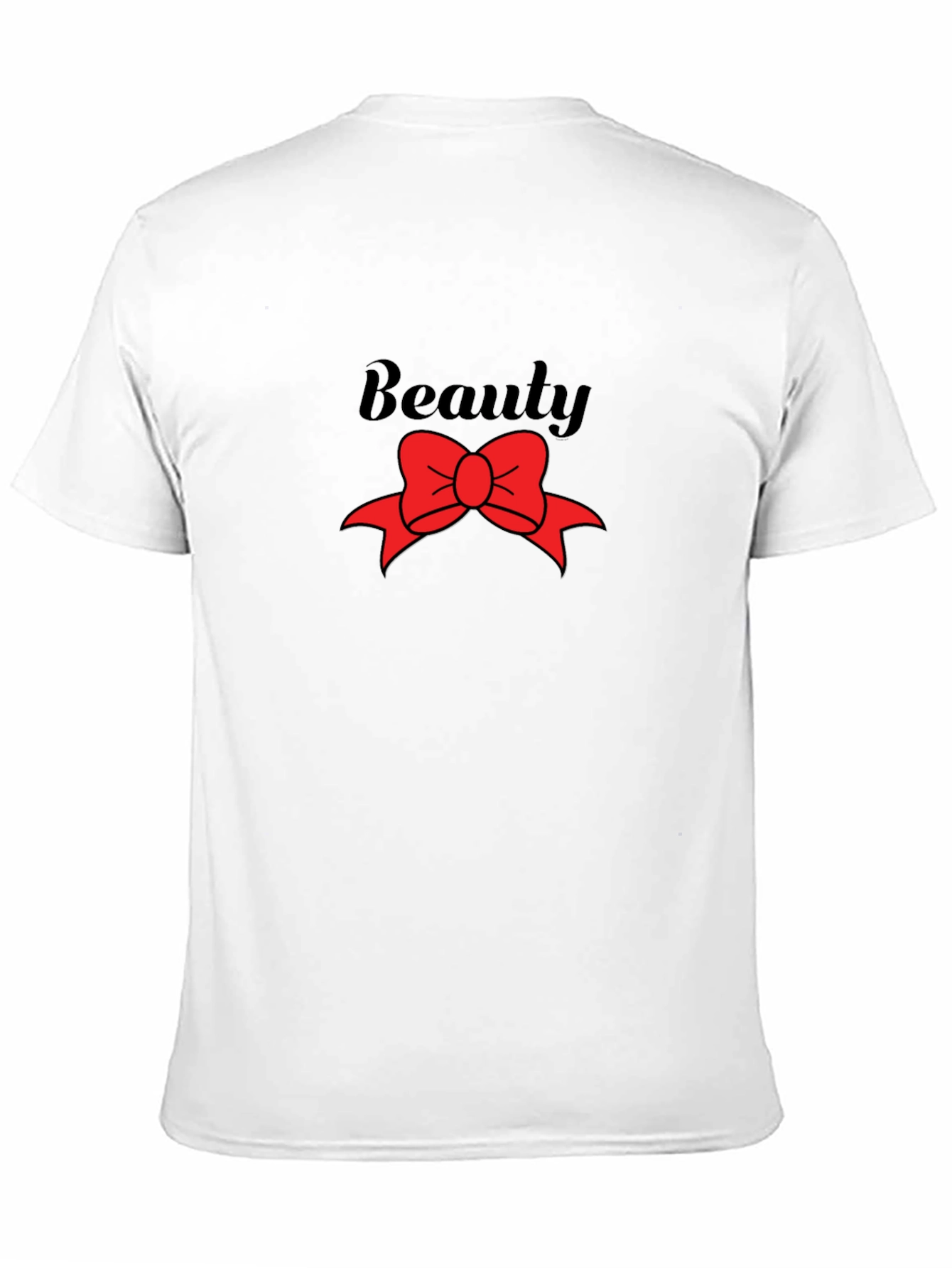 Beauty Red Bow Graphic T-Shirt
