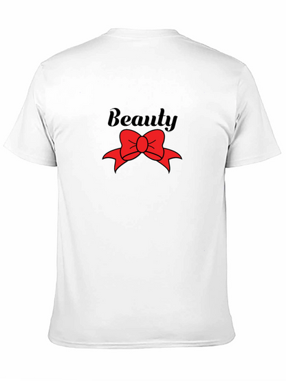 Beauty Red Bow Graphic T-Shirt