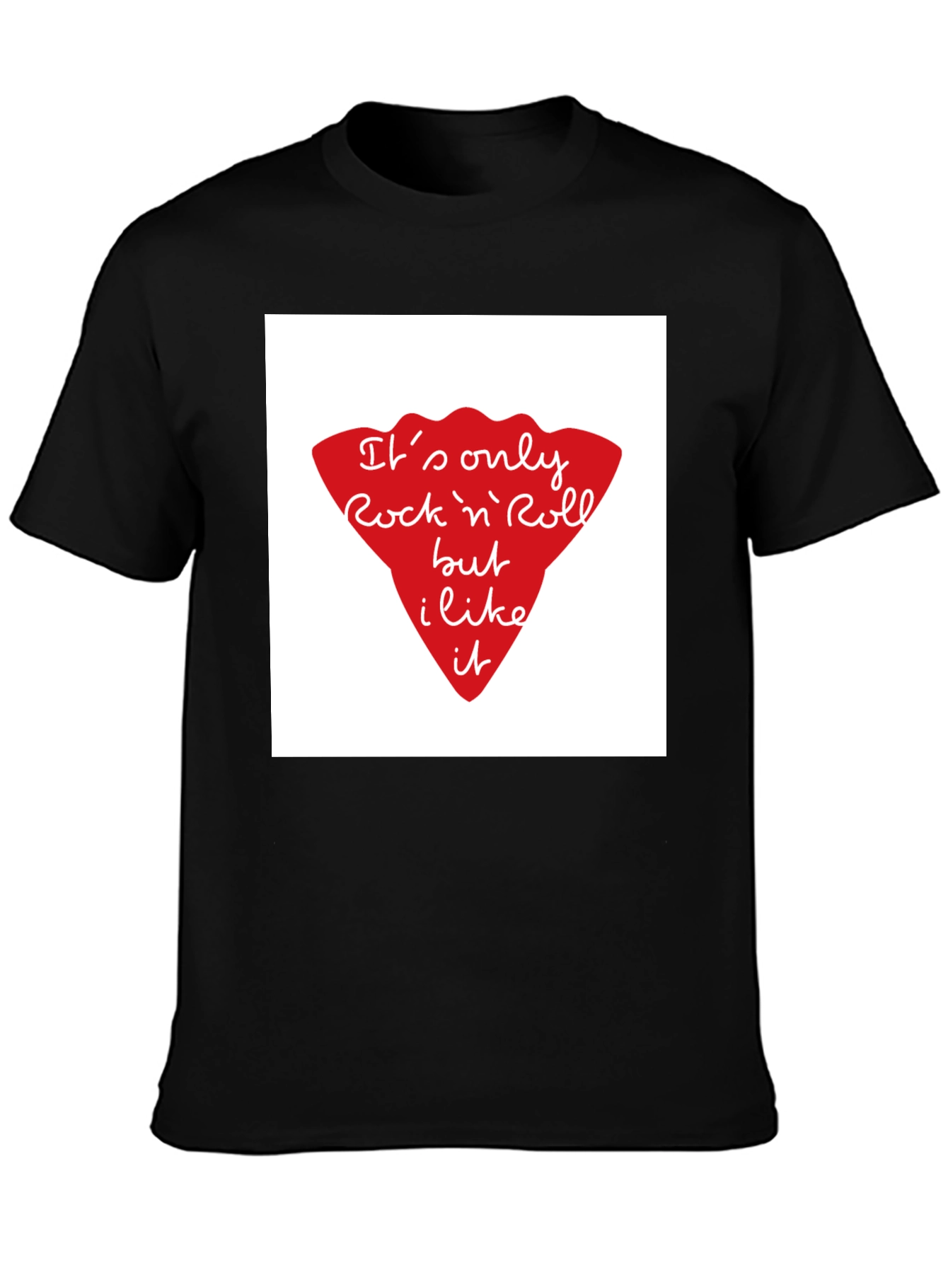 Rock n Roll Graphic Tee - Black Unisex T-Shirt