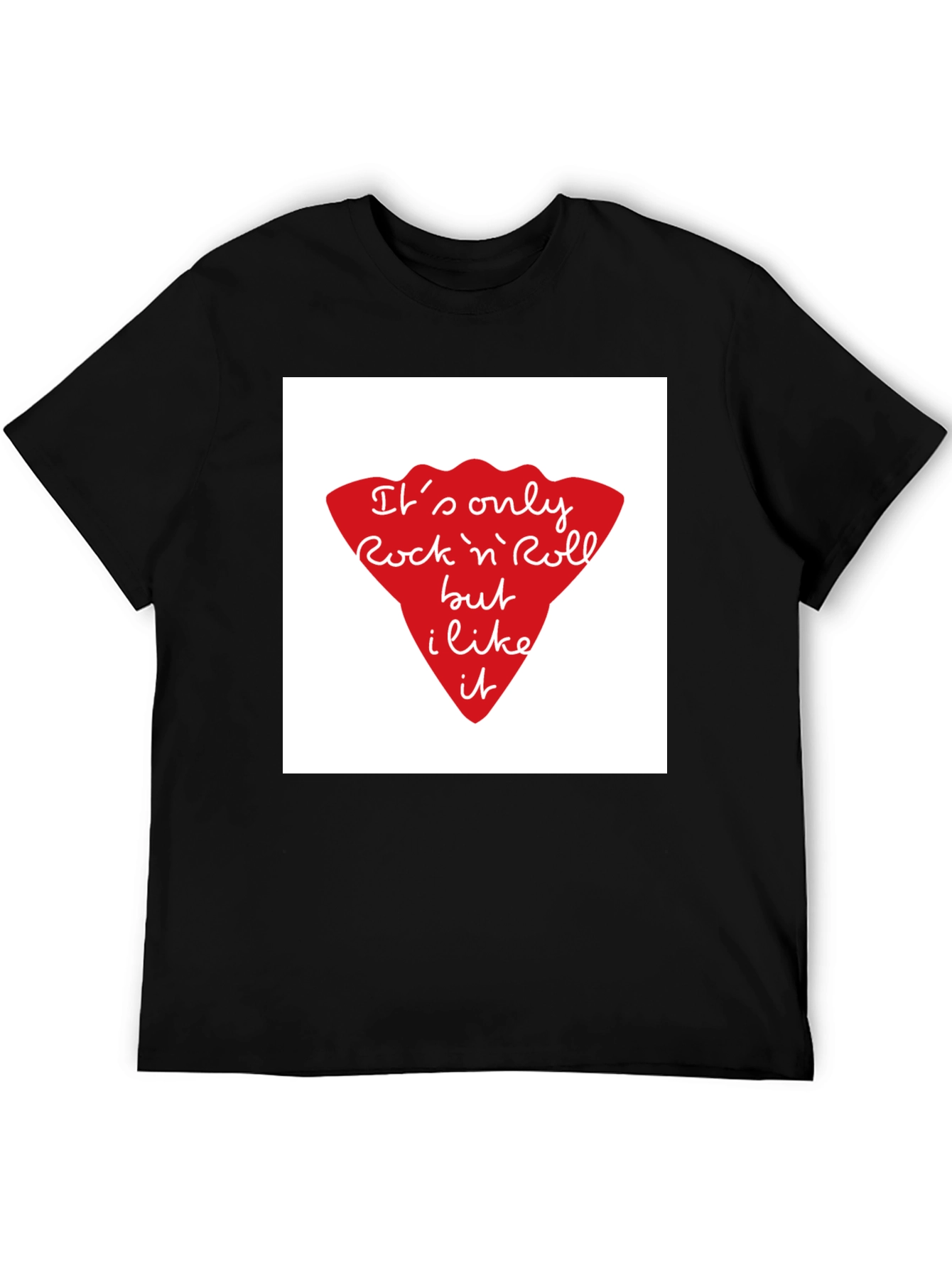 Rock n Roll Graphic Tee - Black Unisex T-Shirt