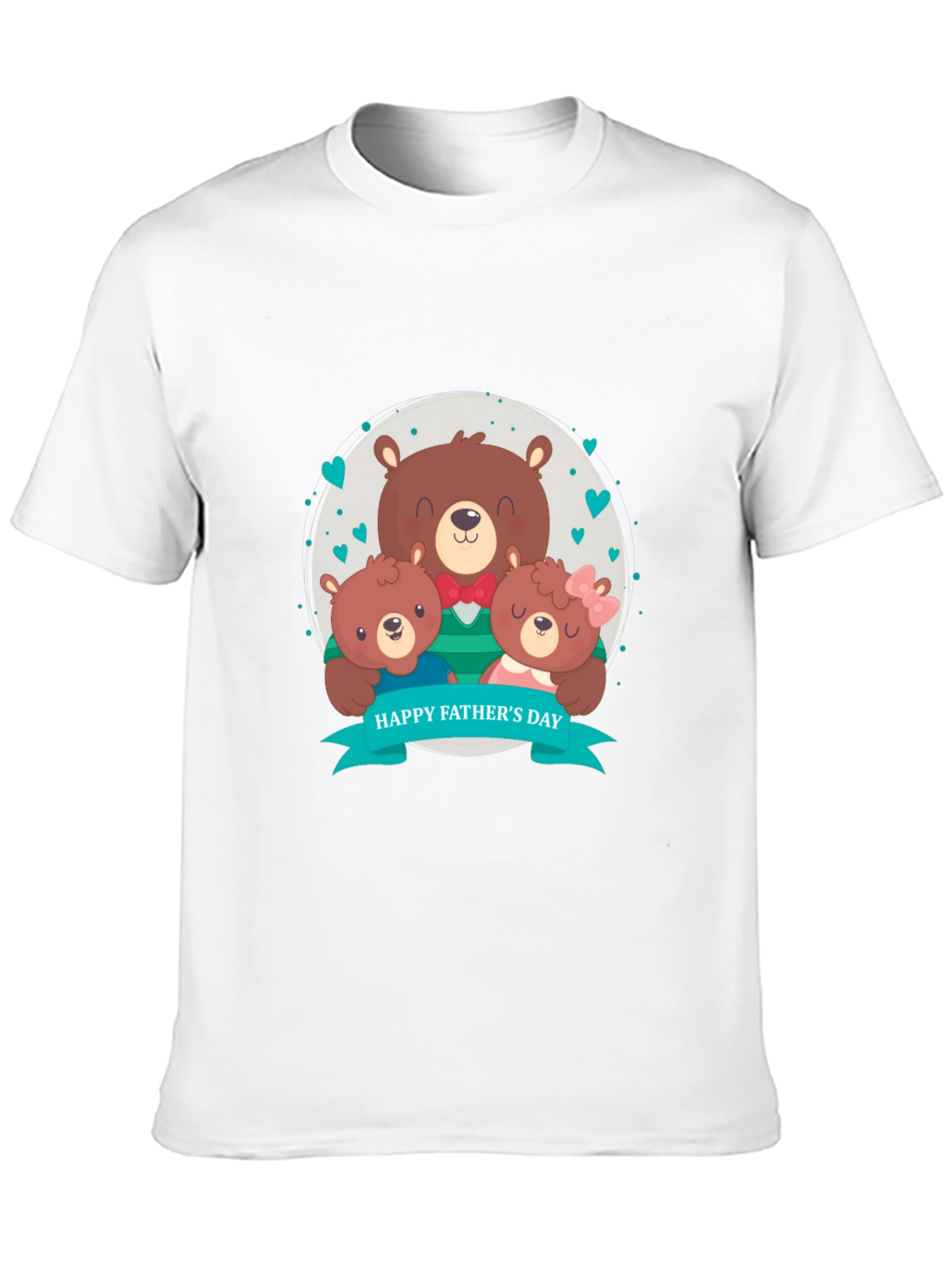 Fathers Day Bear Family Graphic Tee