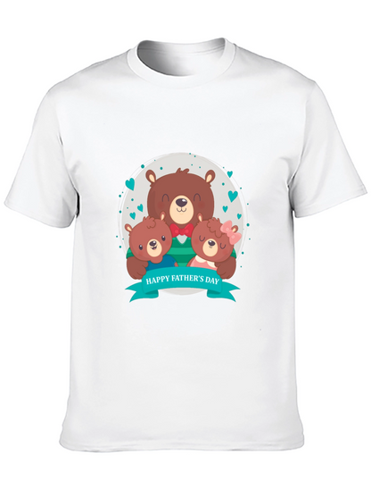Fathers Day Bear Family Graphic Tee