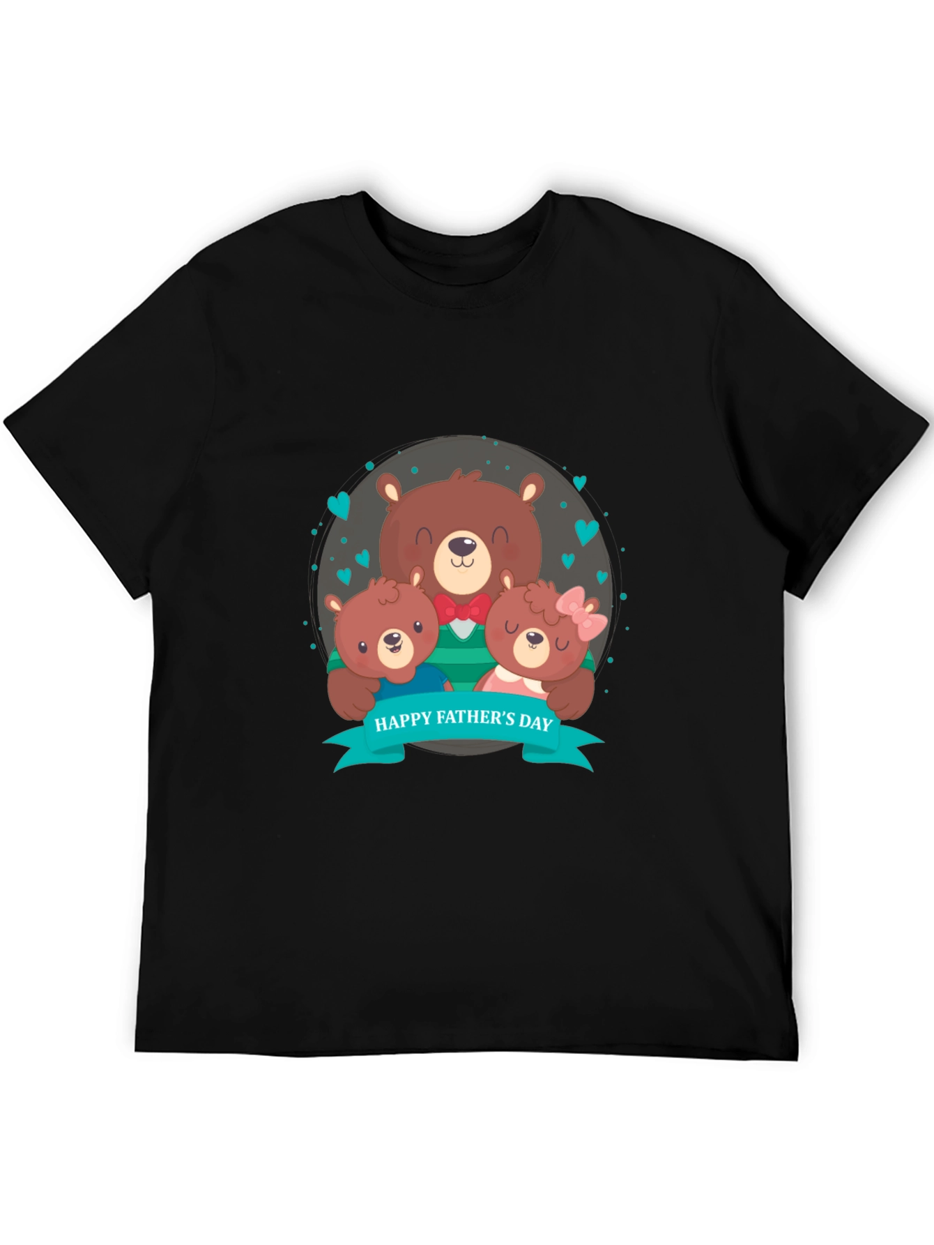 Fathers Day Bear Family Graphic Tee
