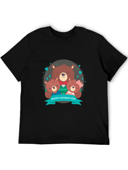 Fathers Day Bear Family Graphic Tee
