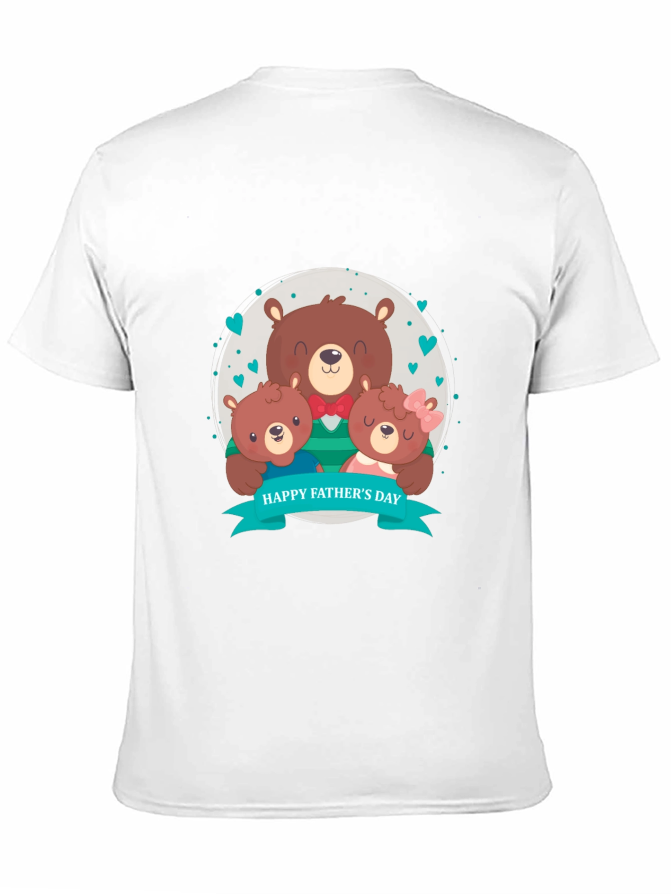 Fathers Day Bear Family Graphic Tee
