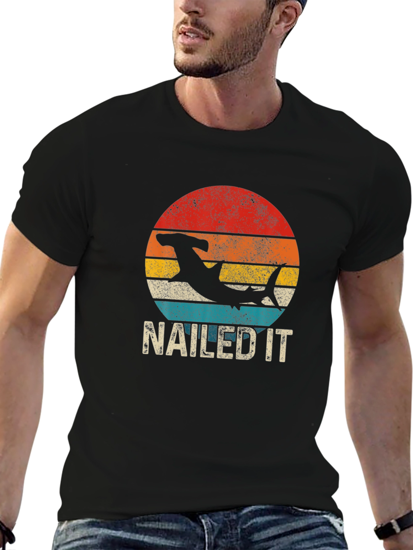 Nailed It! Hammerhead Shark Graphic T-Shirt