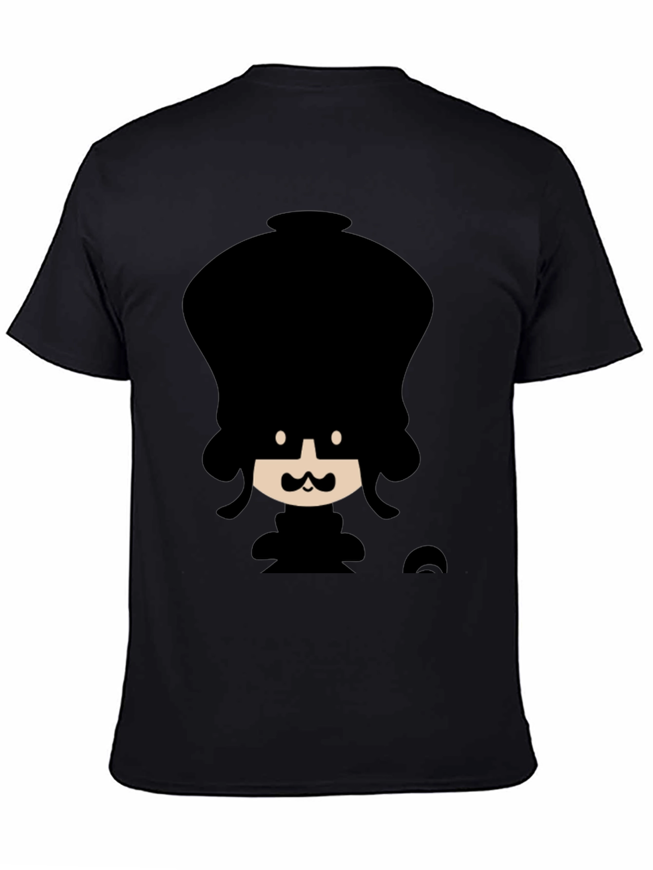 Funky Cartoon Graphic Black T-Shirt