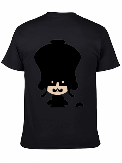 Funky Cartoon Graphic Black T-Shirt