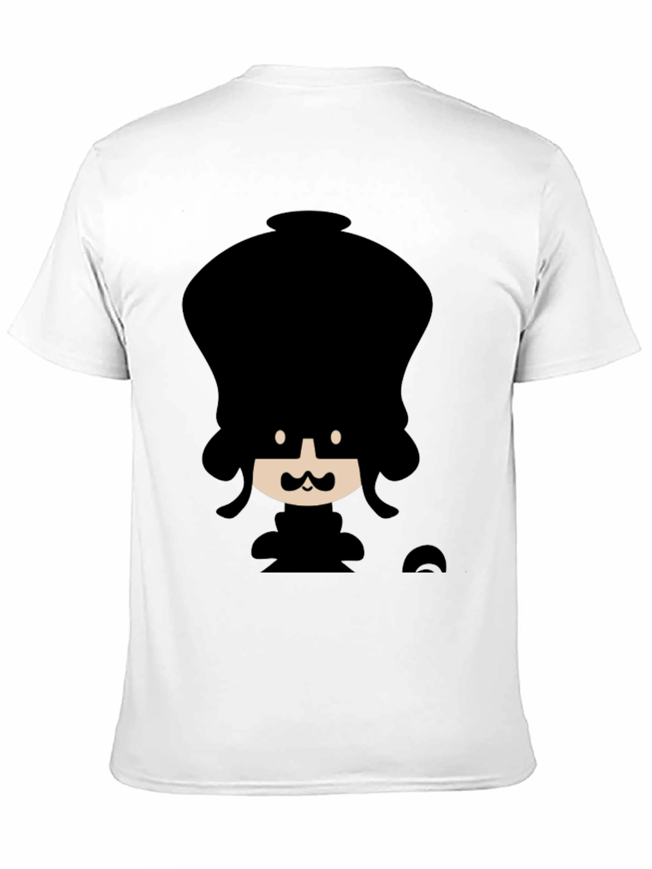 Funky Cartoon Graphic Black T-Shirt
