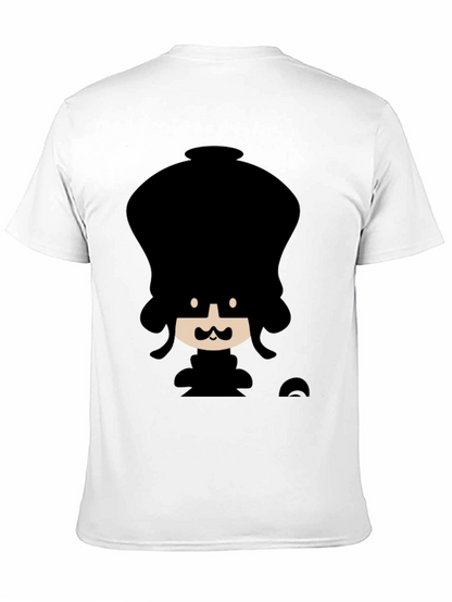 Funky Cartoon Graphic Black T-Shirt