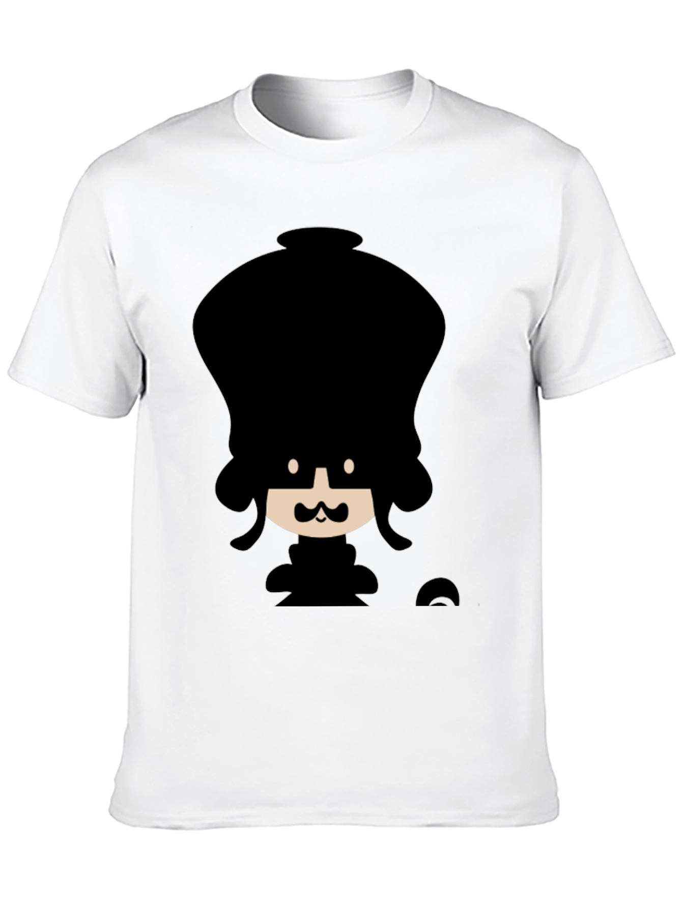 Funky Cartoon Graphic Black T-Shirt