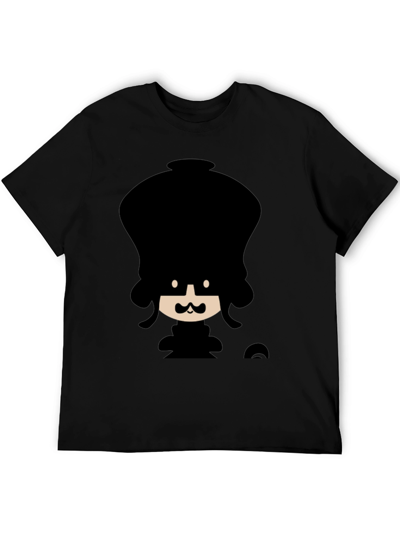 Funky Cartoon Graphic Black T-Shirt