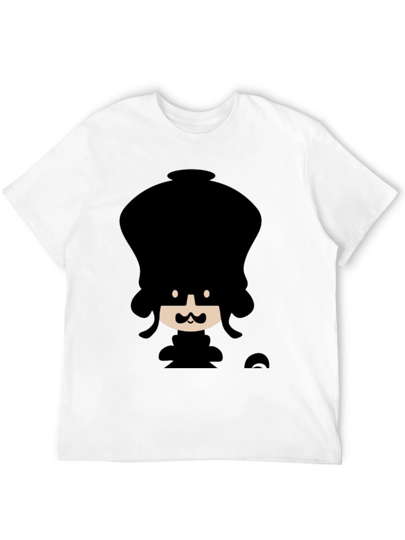 Funky Cartoon Graphic Black T-Shirt