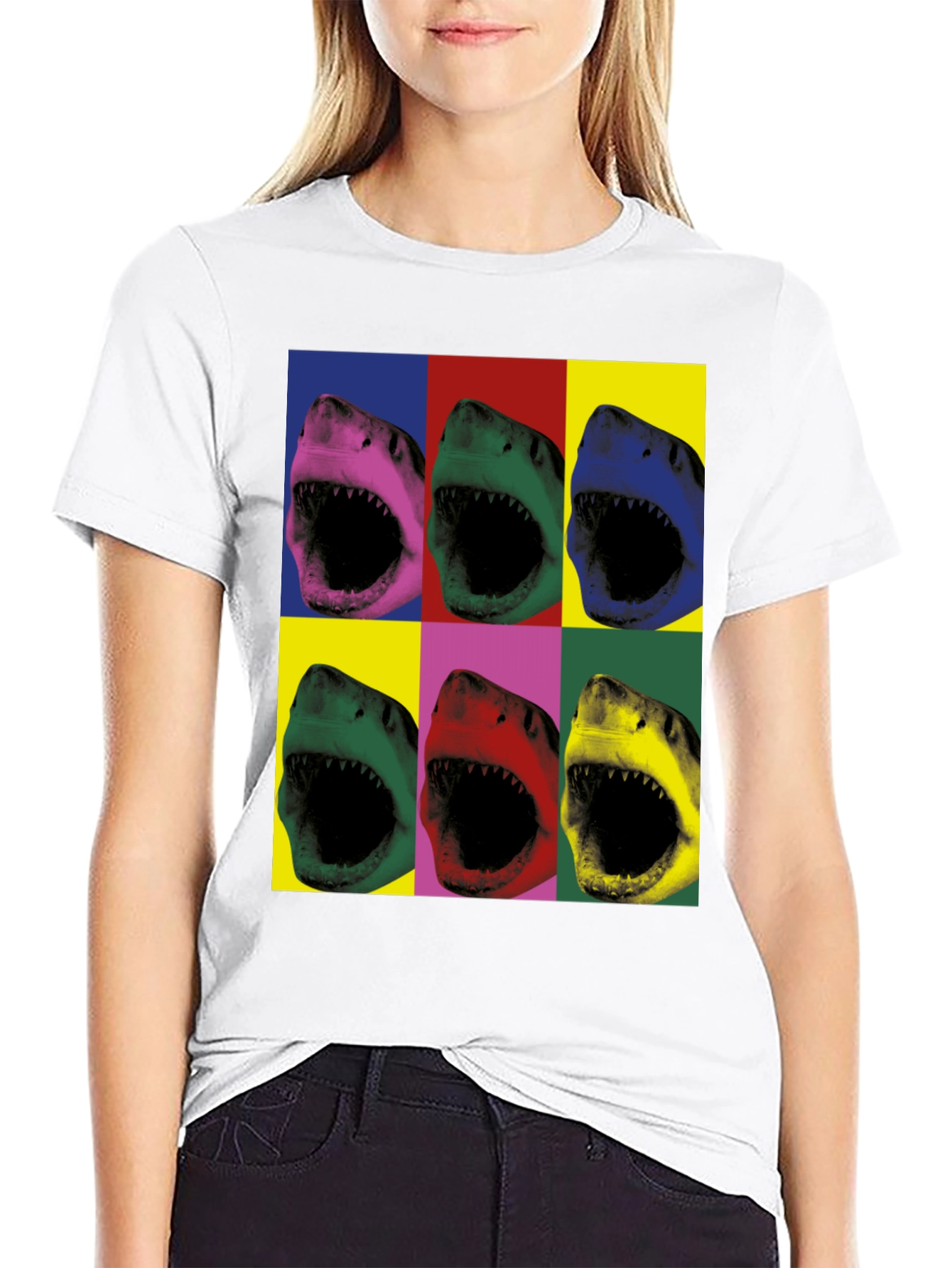 Pop Art Shark T-Shirt
