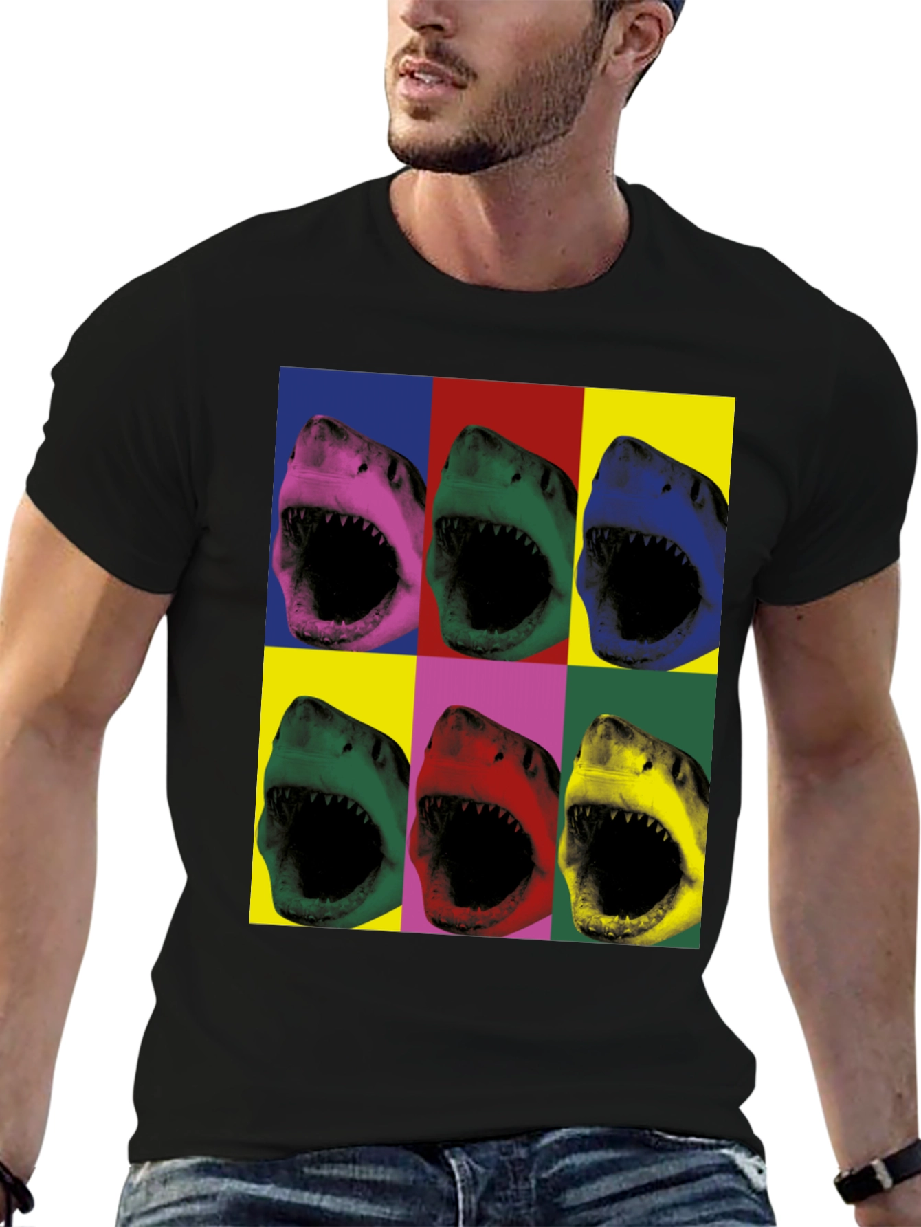 Pop Art Shark T-Shirt