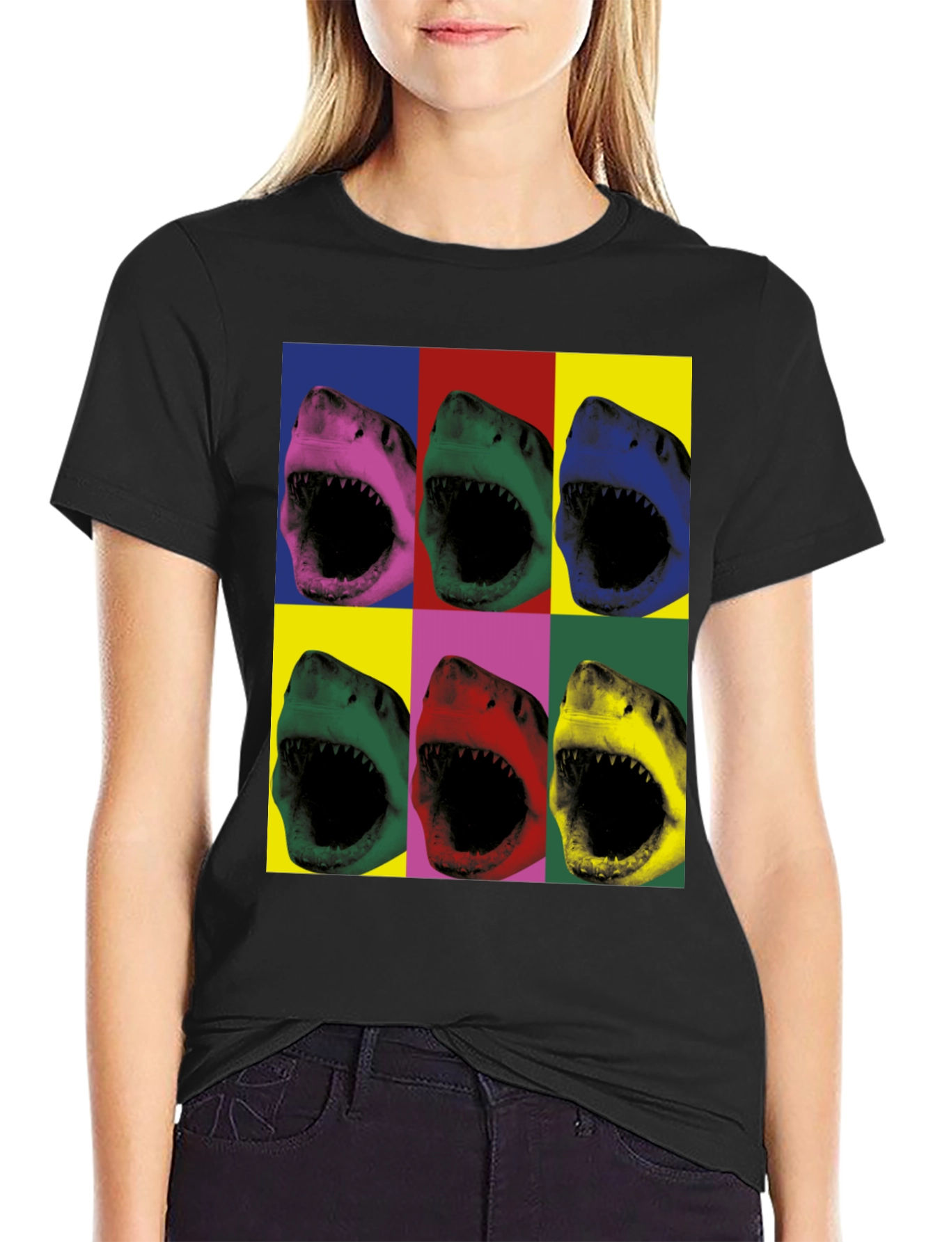 Pop Art Shark T-Shirt
