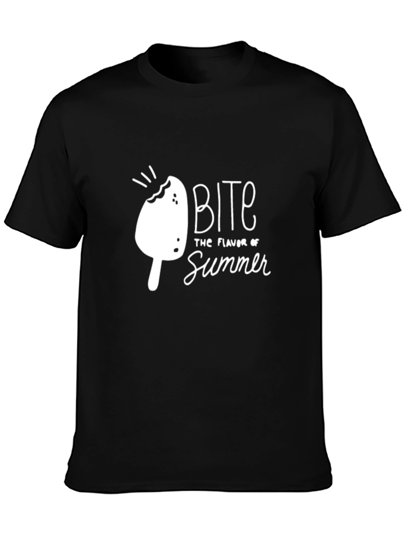Bite The Flavor of Summer Black T-Shirt