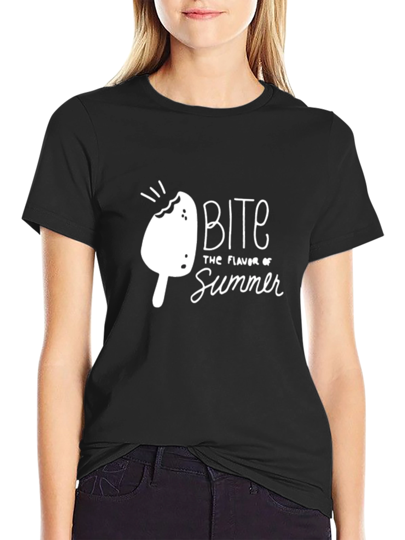 Bite The Flavor of Summer Black T-Shirt
