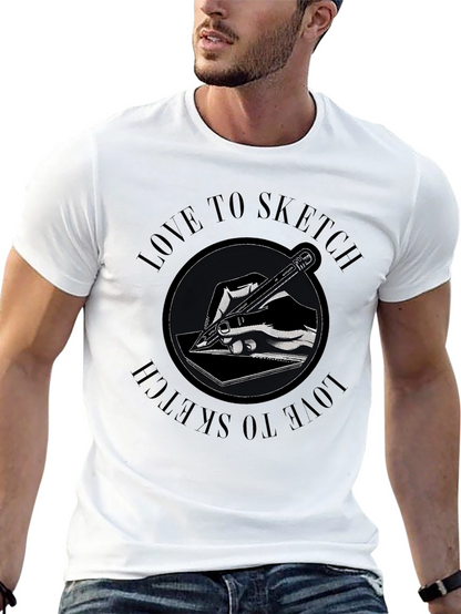 Love to Sketch Graphic T-Shirt