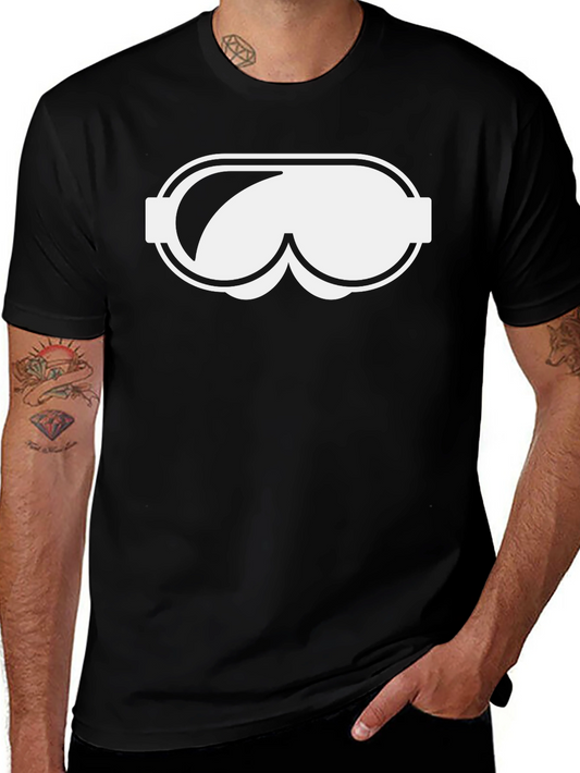 Novelty Goggles Graphic Black T-Shirt