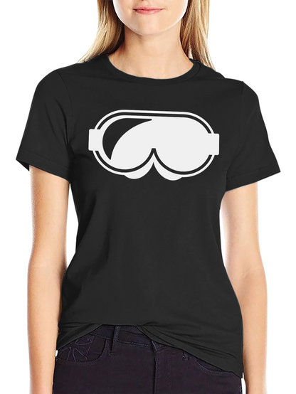 Novelty Goggles Graphic Black T-Shirt