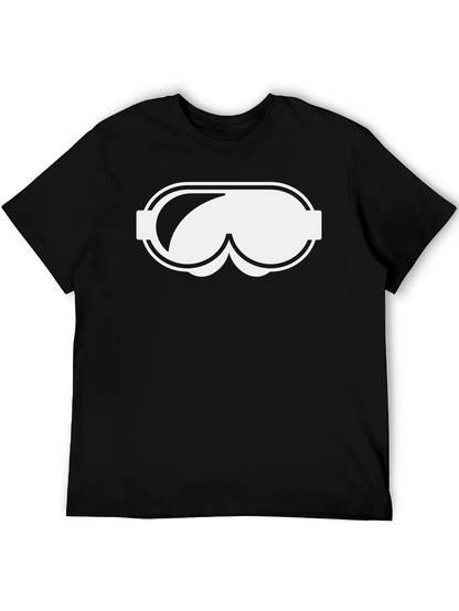 Novelty Goggles Graphic Black T-Shirt