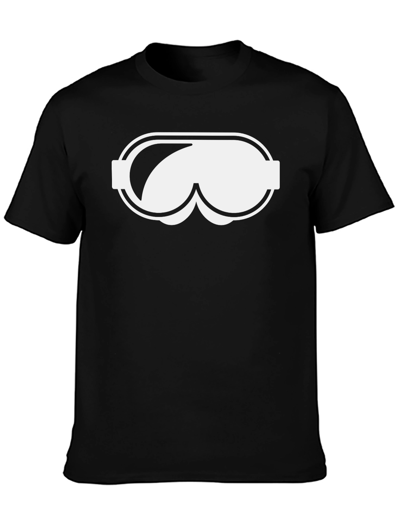 Novelty Goggles Graphic Black T-Shirt